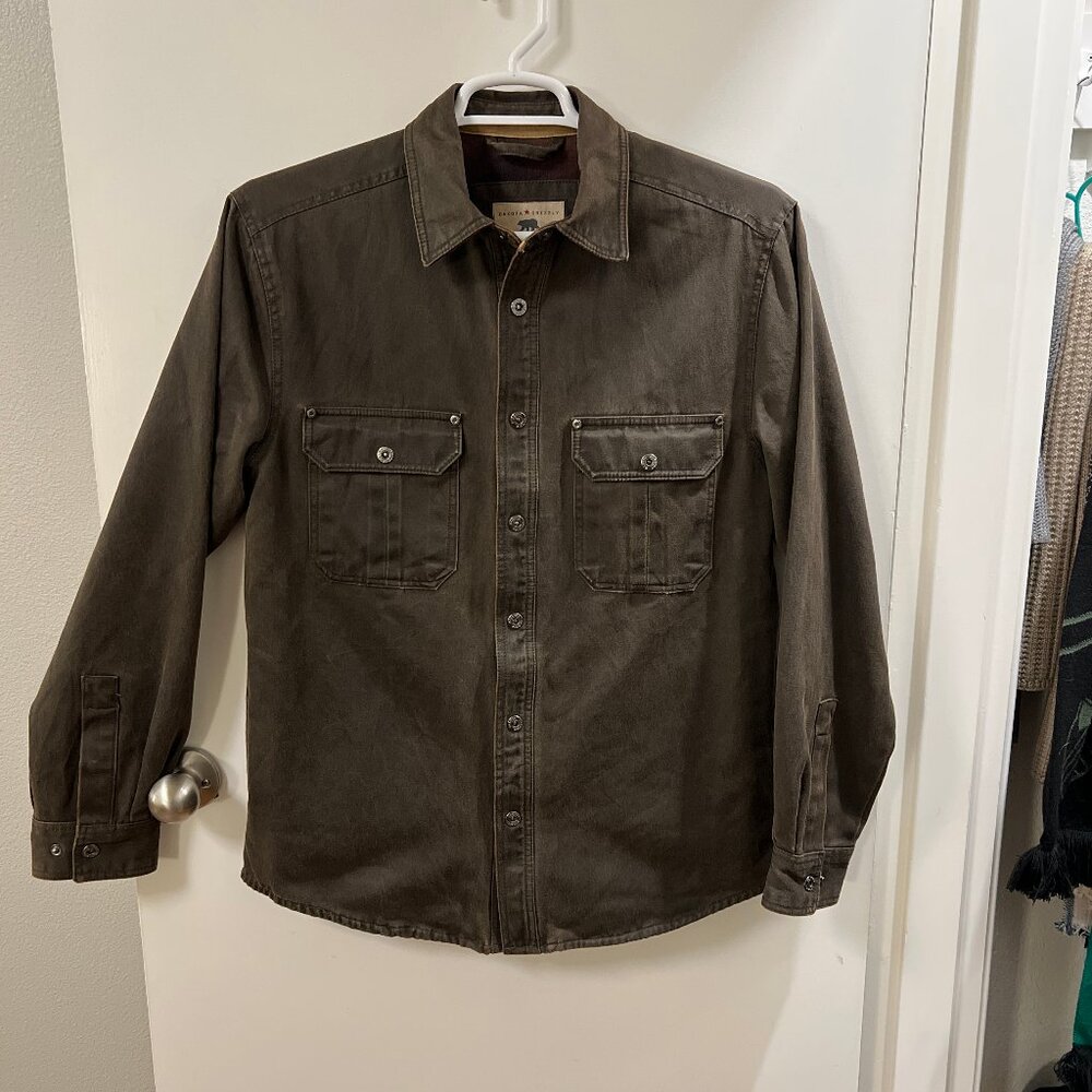 Dakota Grizzly Mens Blaize Flannel Lined Shirt Jacket / Brown / Medium